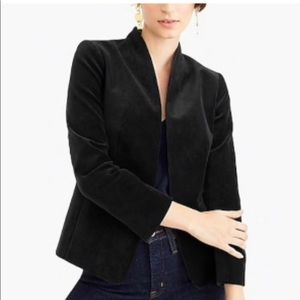 J Crew Going Out Velvet Blazer